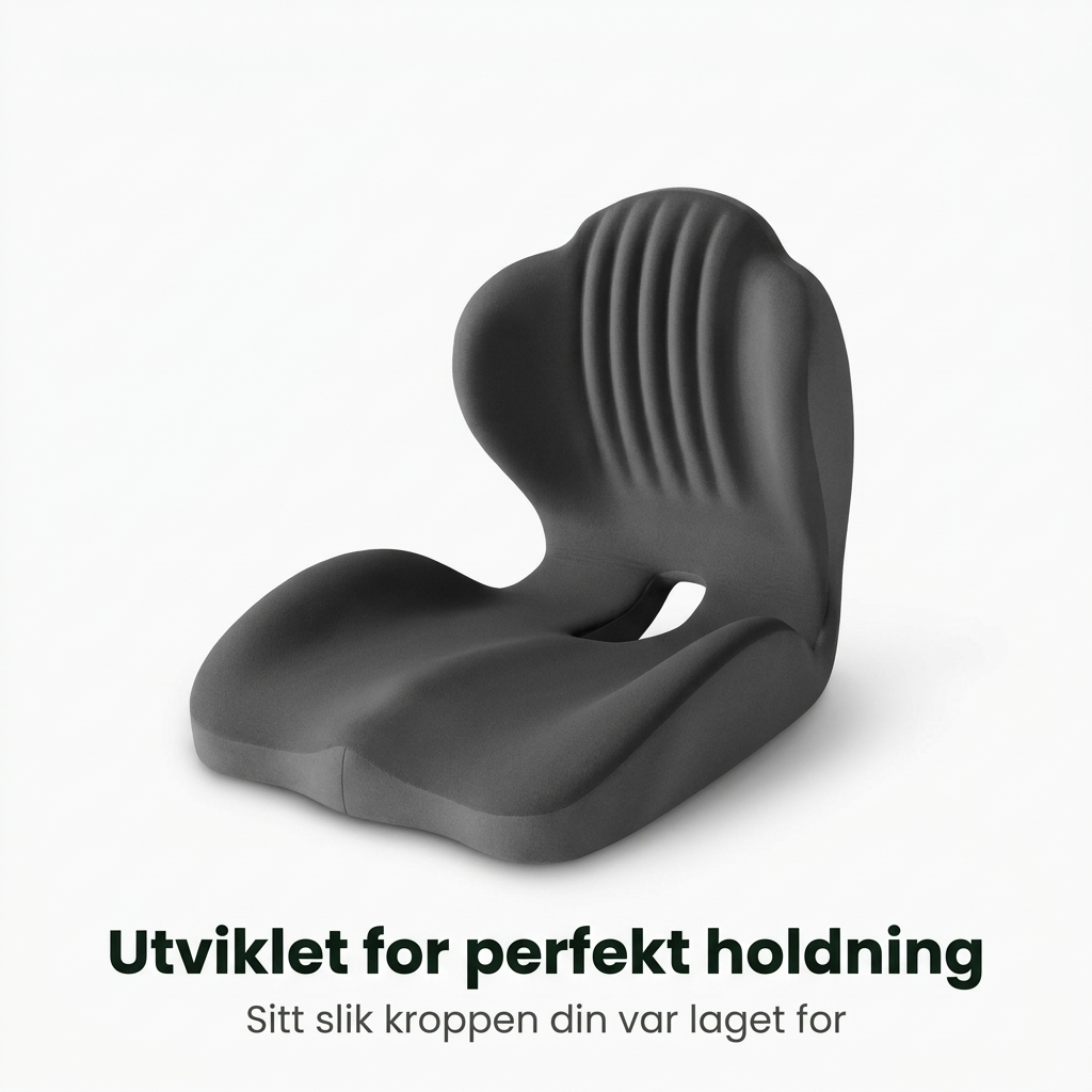SpinaSit - Ergonomisk Sittepute med Ryggstøtte