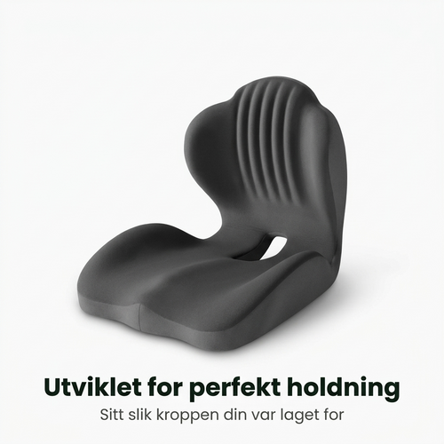 SpinaSit - Ergonomisk Sittepute med Ryggstøtte